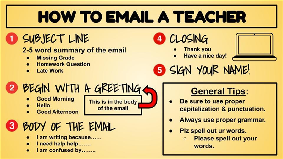How to email a teacher